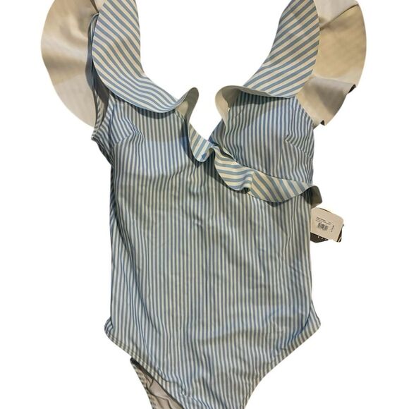 Ted Baker Blue and White Swimsuit 3